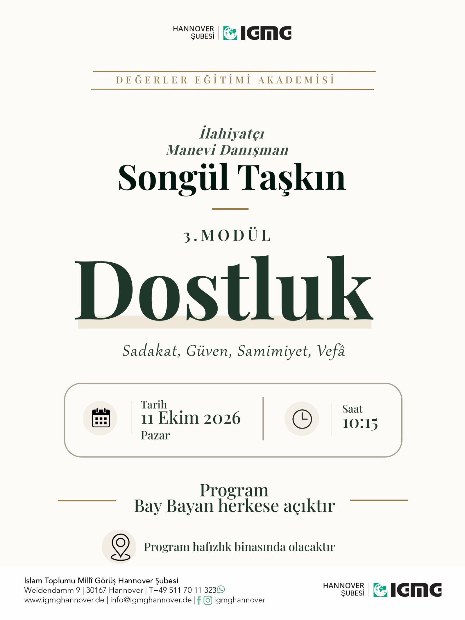 🤝 3. Modül: Arkadaşlık’a içtenlikle davetlisiniz!