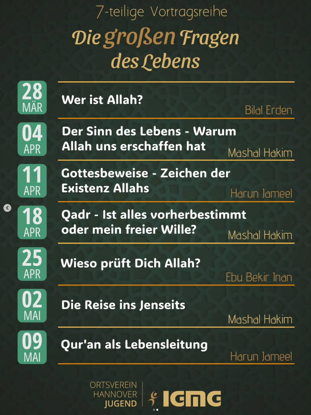 Die großen Fragen des Lebens