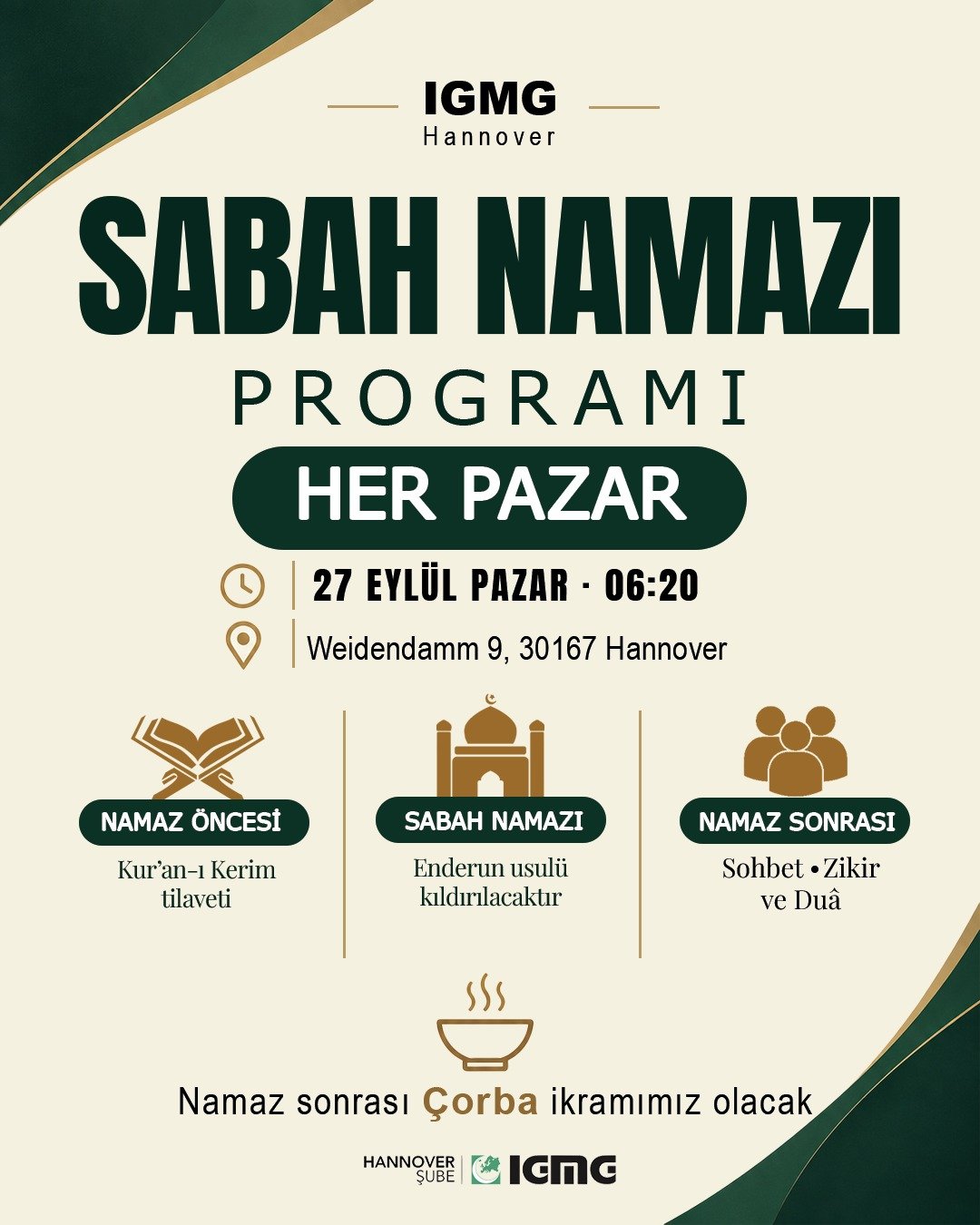 🌙 Pazar sabahına hep birlikte başlayalım.