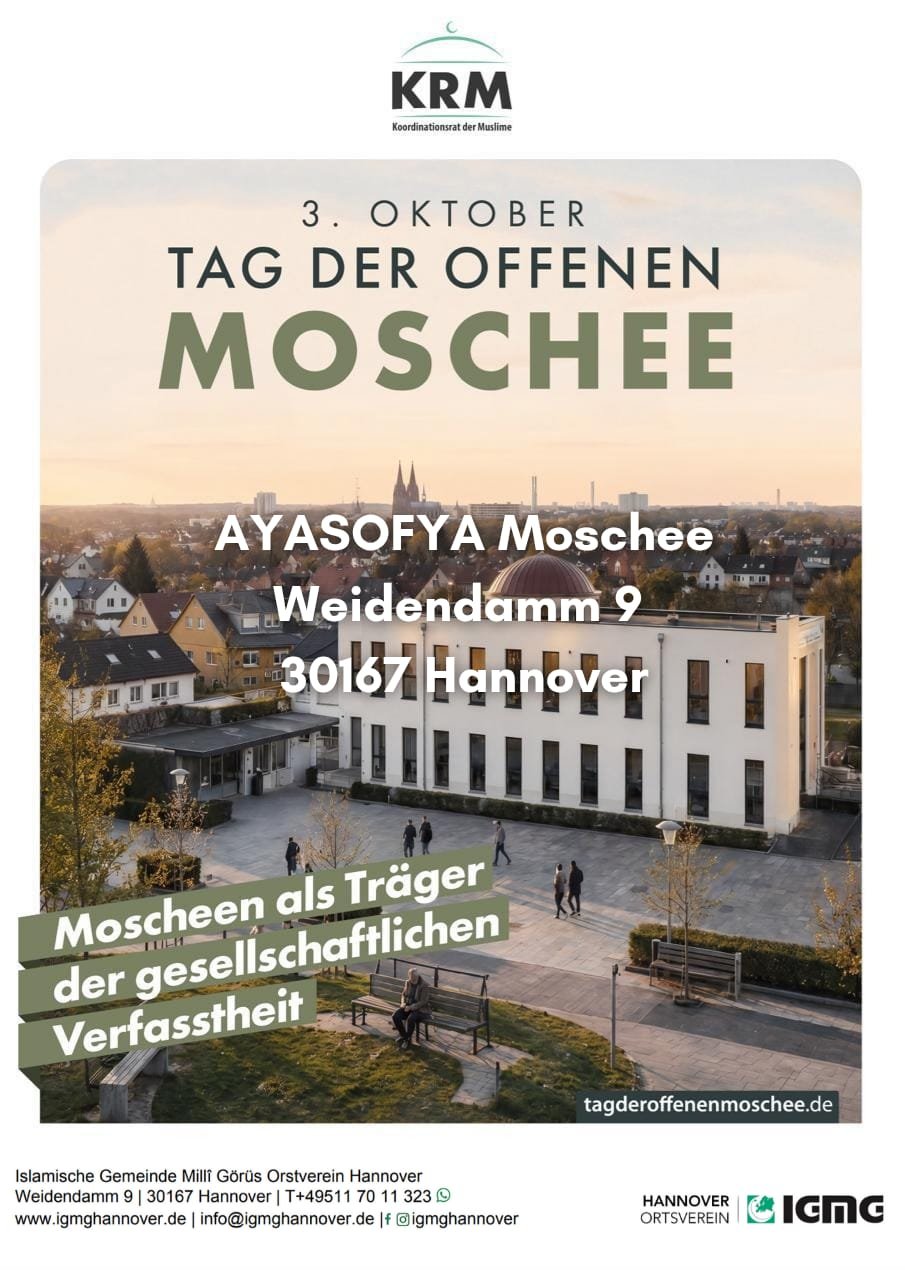 Açık Cami Günü 2026 – AYASOFYA Camii Hannover